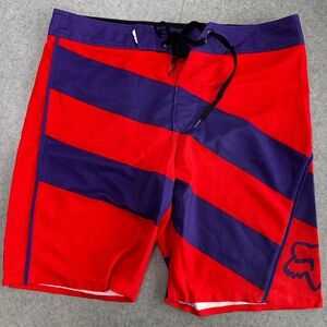 Fox Black, Red & Purple Board Shorts - Ian Walsh Series